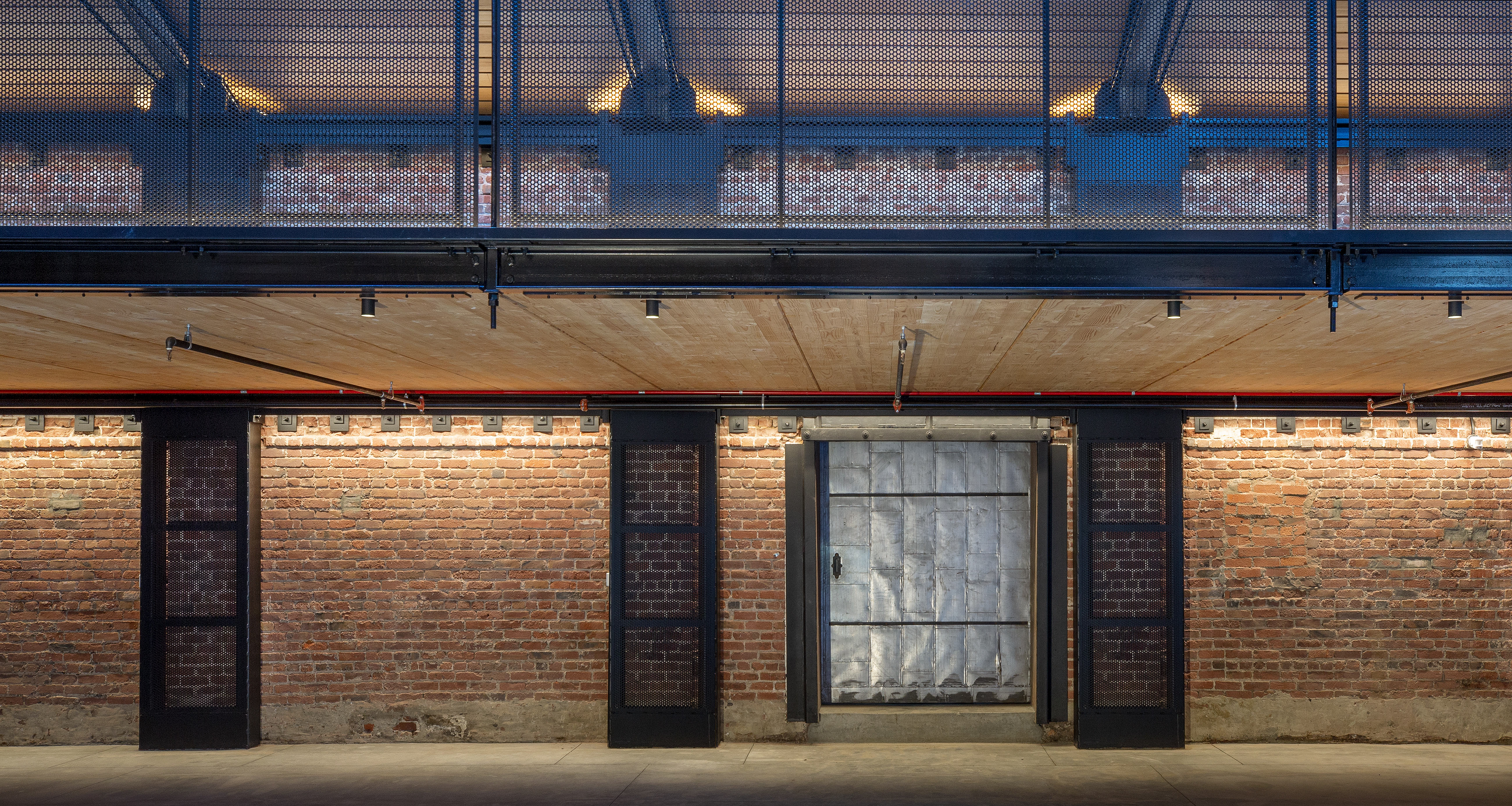 Example of grazing light on a brick wall