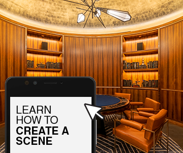 Learn how to create a scene with SCENE app by Q-Tran