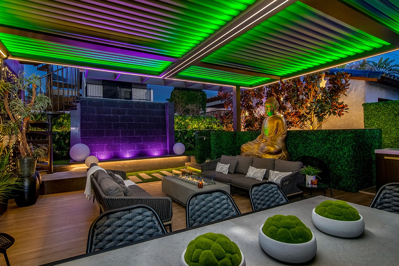 LED Lighting at Vibrant Patio