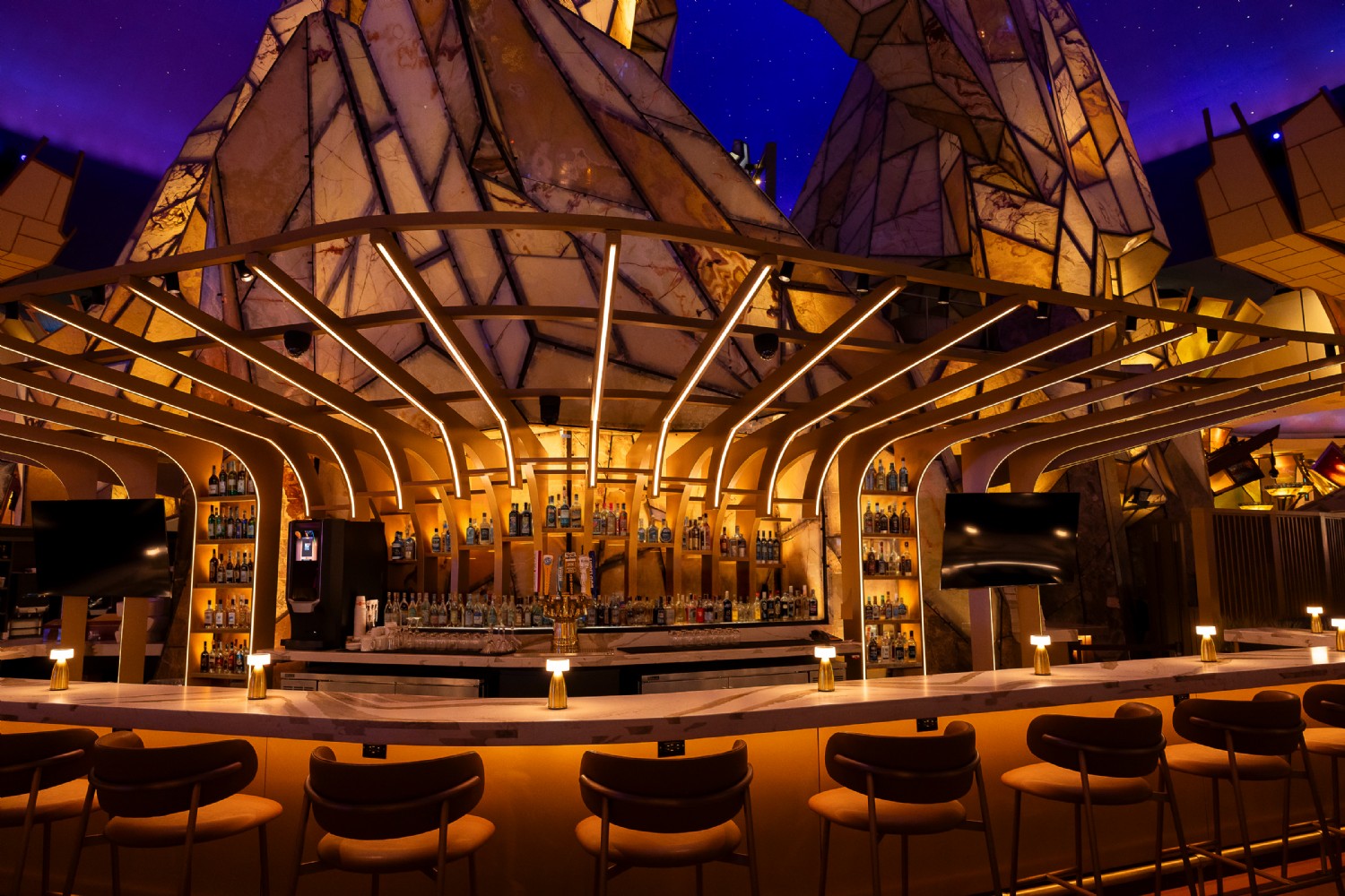 LED Lighting at Sachems Lounge at Mohegan Sun