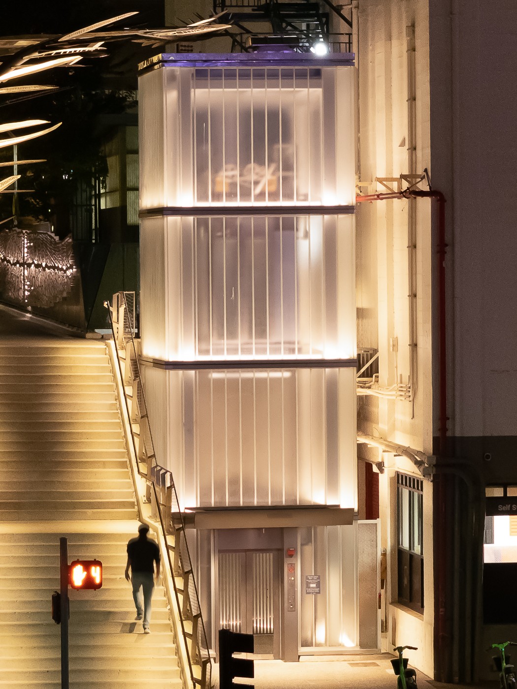 LED Lighting at Union Street Pedestrian Bridge &amp; Elevator