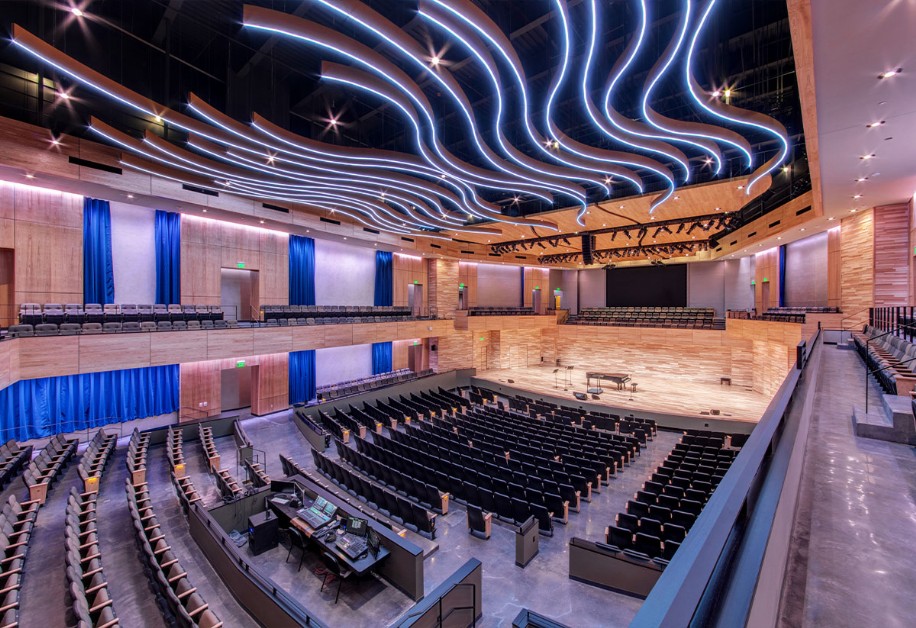 LED Lighting at AISD Center for Visual and Performing Arts