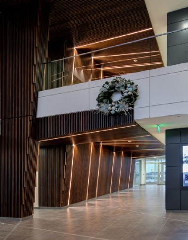 LED Lighting at Innovation Pointe Lobby