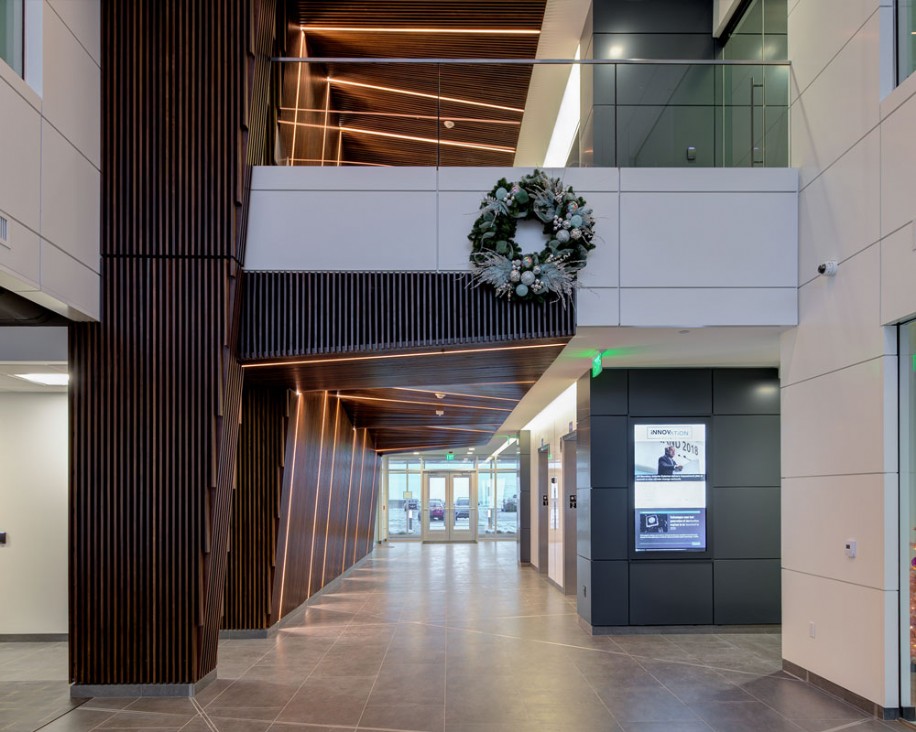 LED Lighting at Innovation Pointe Lobby