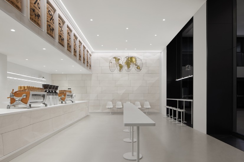 LED Lighting at % Arabica Union Station Toronto