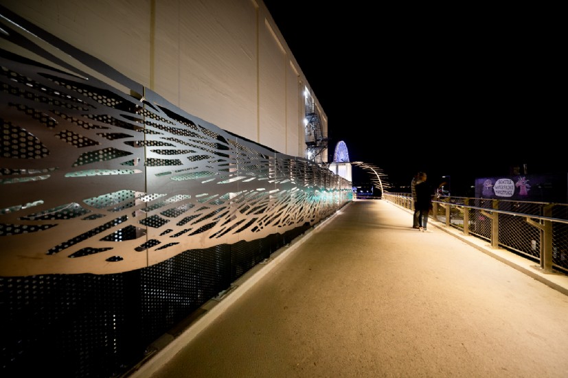 LED Lighting at Union Street Pedestrian Bridge &amp; Elevator