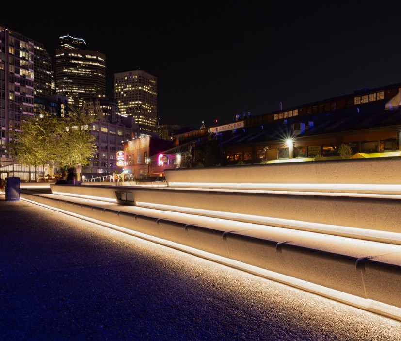 LED Lighting at Pier 58 Waterfront Steps
