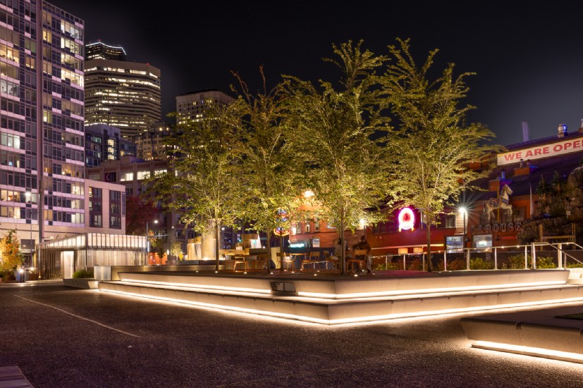 LED Lighting at Pier 58 Waterfront Steps