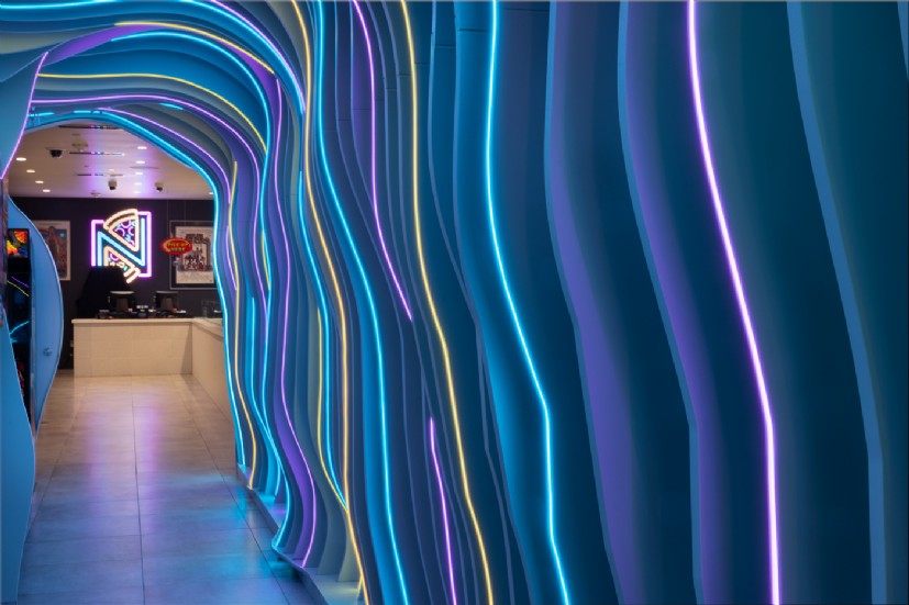 LED Lighting at Neon Pizza 