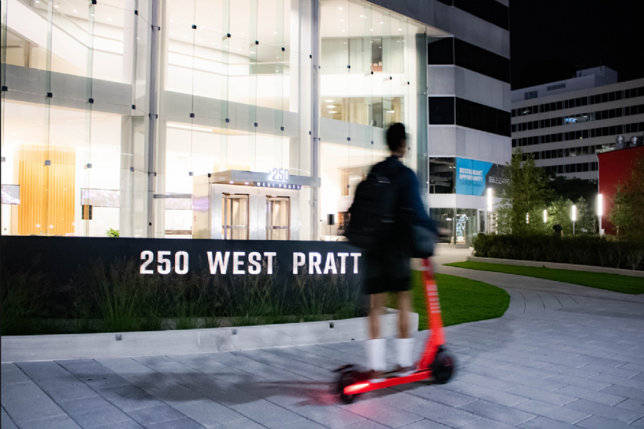 LED Lighting at 250 West Pratt