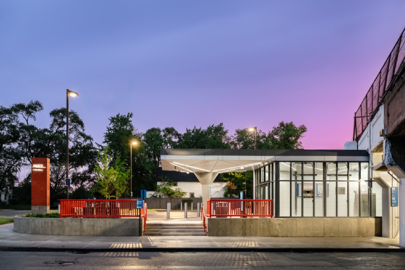 LED Lighting at Metra 147th Street Station