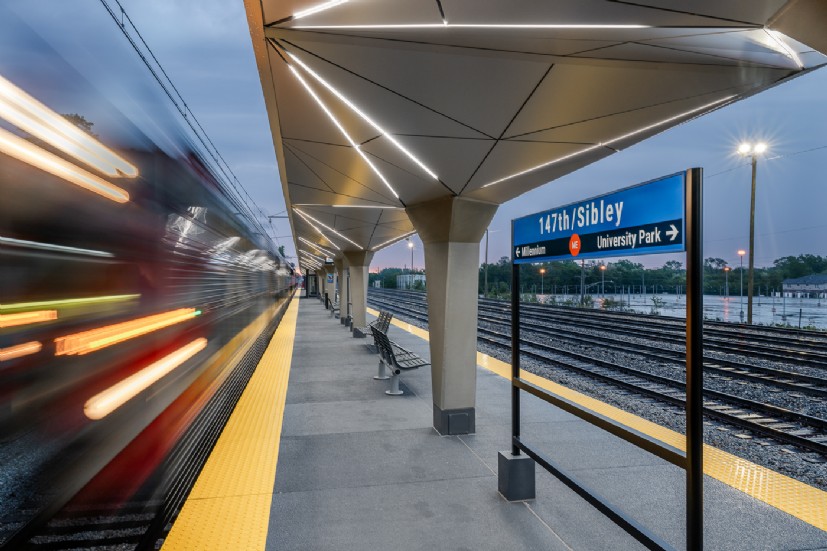 LED Lighting at Metra 147th Street Station