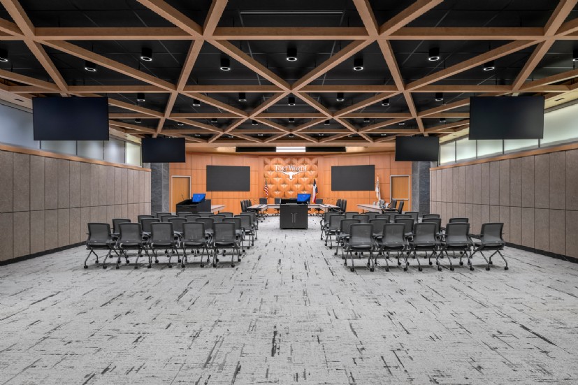 LED Lighting at Forth Worth City Hall Council Chambers