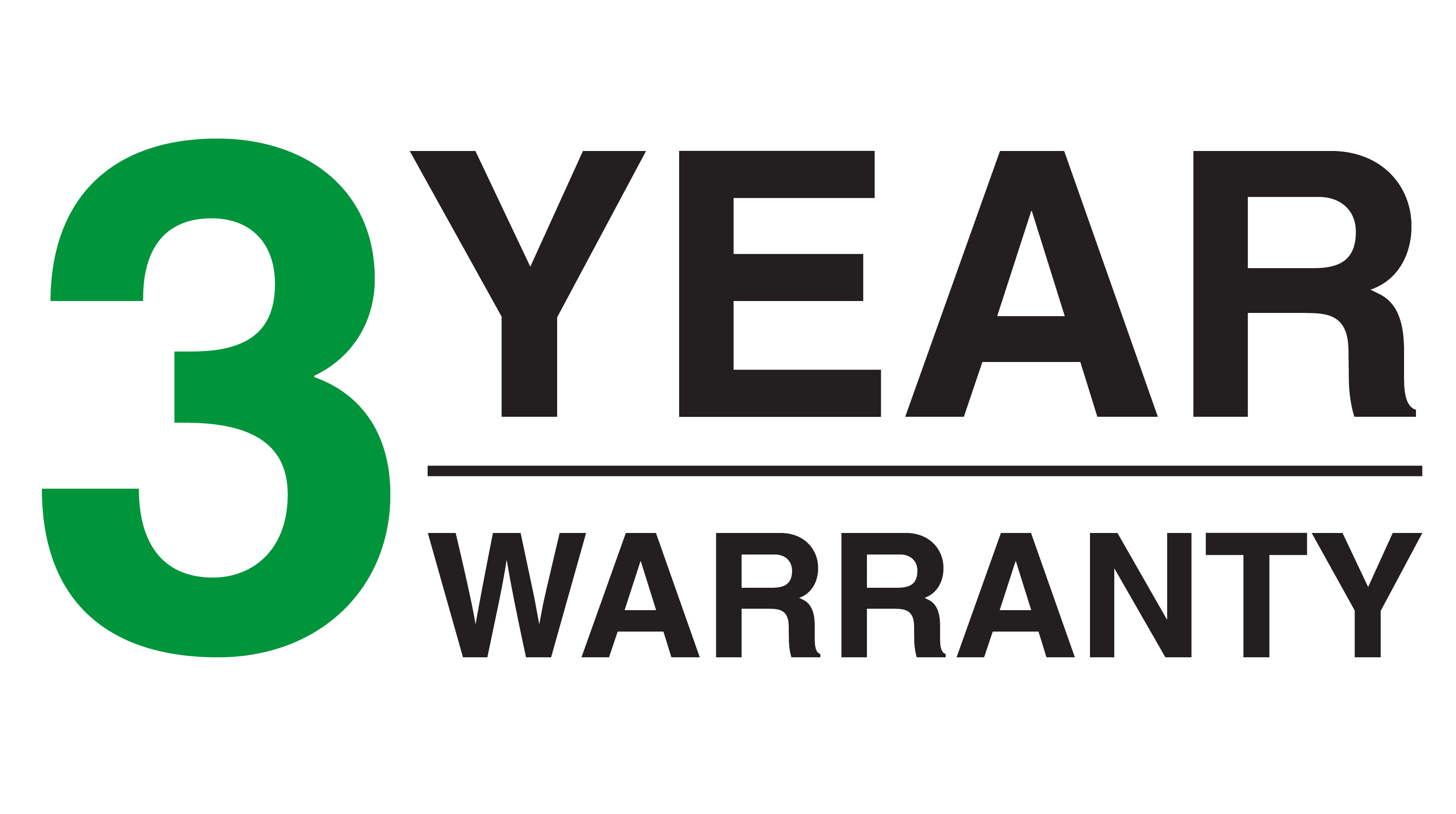 3 Year Warranty
