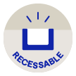 Recessable