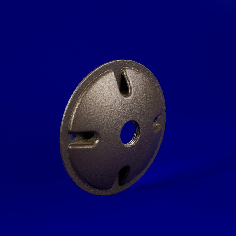 4/0 Round Cast Outdoor Light Junction Box Cover