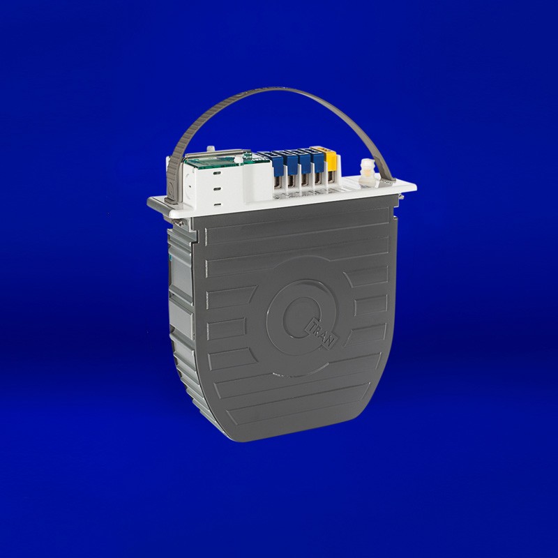 Direct burial power supply for Q-Vault-5, the only IP68-rated enclosure in the industry. Available in 12VAC or 24VAC (60W-300W), it features a secondary circuit breaker, three UL listings for diverse applications, and five secondary taps for voltage