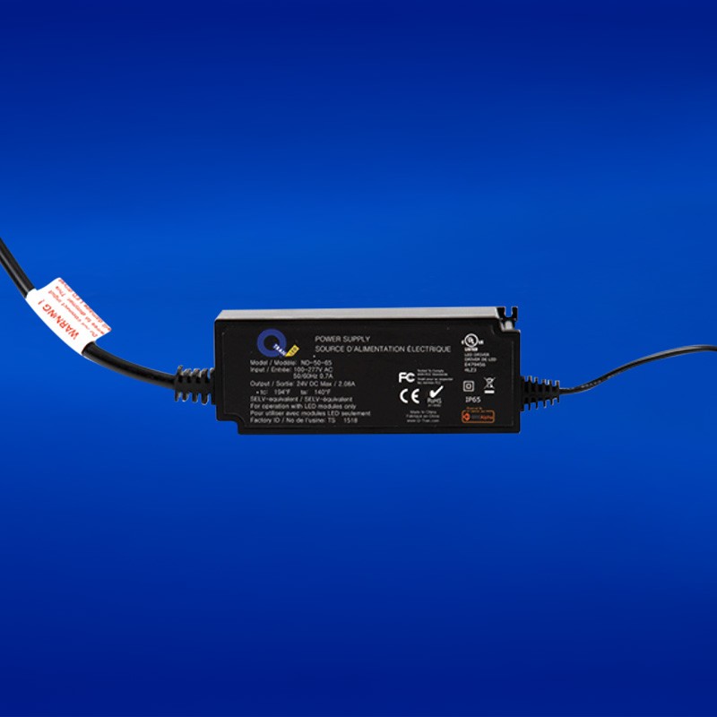 24VDC constant voltage DC power supply. Non-dimming, UL listed, suitable for both indoor and outdoor applications
