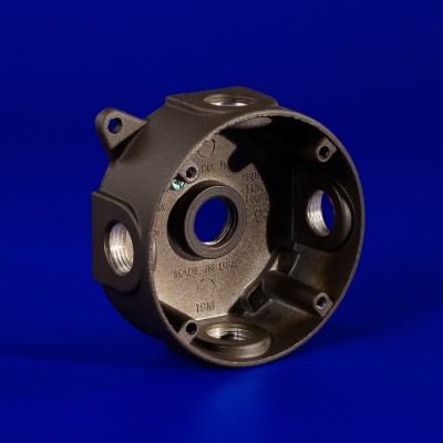 4/0 Round Cast Outdoor Light Junction Box