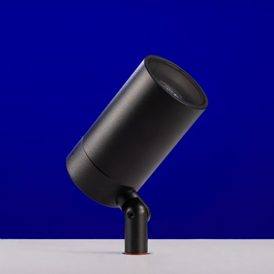 VOYA side mount 3.0-inch GU10 retrofit outdoor accent light, 120VAC line voltage, powder-coated aluminum, wet-rated