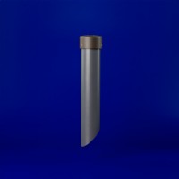 Q-MT-45 heavy-duty PVC direct burial landscape light stake with aluminum canopy, 12 or 18 inch lengths