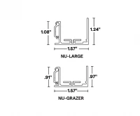 U Brackets Dimensions