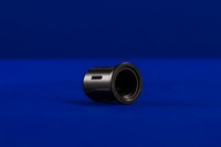 Q-WB hidden surface/wall mount for QTL landscape fixtures, black anodized 6061 aluminum, installs inside wooden beams