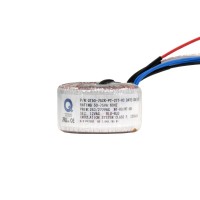 50-75 Watt low voltage magnetic transformer for 120V or 277V input and 12V output. Boasts Class F insulation, silent operation, auto-reset thermal protection, multi-tap voltage compensation, and dimmability with appropriate magnetic dimmers.