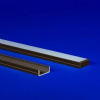 Versatile WIDE LED profile by QTL, suitable for custom cuts and factory assembly, featuring a 97-degree light transmission and options for different finishes and lenses