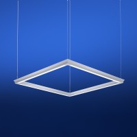 Highly customizable Square-Shape suspended LED linear direct/indirect fixture